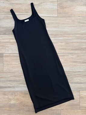 House of Harlow 1960 Black Sleeveless Midi Tank Dress